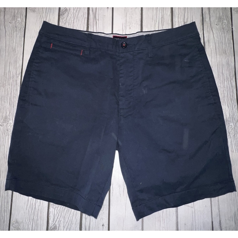 Untuckit Men's Navy Shorts Size 34 Flat Front Slash Pockets